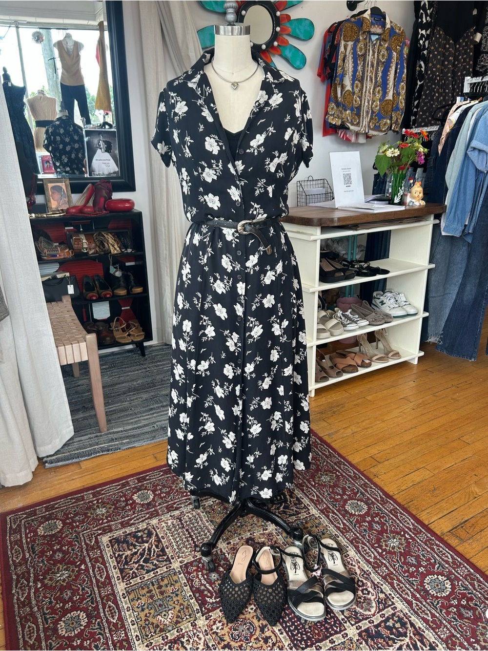 Ralph Lauren Black Floral Maxi Dress